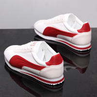 Primavera Verano pareja gruesa Agan hombres mujeres moda zapatillas blancas deportes Casual suela suave zapatos My23012 - details 5
