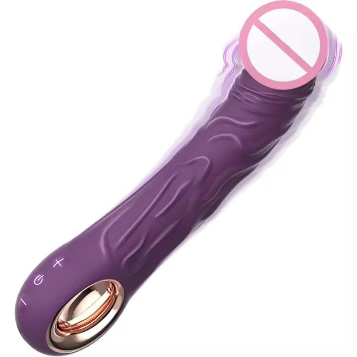 Consolador Vibrador Realista para Mujeres Hombres, Juguetes Sexuales Estimulador Anal del Punto G del Clítoris con 10 Modos de Vibración Potentes, Vibradores de Dedo Vibrador Potente Impermeable para Parejas - 1