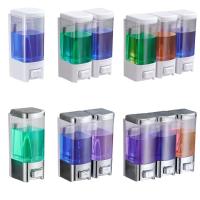 Dispensador de jabón líquido de 500ml, gran capacidad, ventana Visible, desinfectante de manos, sin perforaciones, montado en la pared, 1/2/3 Uds. - details 1