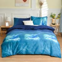 Súper King Seda de Cama con Estampado de Mármol Negro Funda de Edredón Simple Estilo Muebles de Dormitorio Conjunto de Ropa de Cama 220x240 - details 14