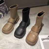 Nuevas botas de combate Oxford de tobillo de marca alta, zapatos largos de moda para mujer, Guangzhou barato - details 4