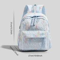 Mochila de viaje de gran capacidad de estilo coreano, mochila informal de moda con cremallera, mochilas escolares ligeras y bonitas para estudiantes para mujer - details 0