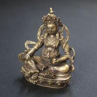 Latón amarillo Dios de la riqueza Buda Oficina Sala de estar Artesanía de cobre Adorno para el hogar Oferta de regalo de apertura - details 1