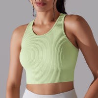 Hamidou-Sujetador deportivo para mujer, ropa interior de gimnasio, hilo Sexy, informal, a rayas, sin costuras, Top ajustado para gimnasio - details 36