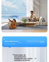 Lámpara Ventiladora LED con Control Remoto Ventilador de Techo Silencioso, 3 Colores Ajustables, Fácil Instalación, Ideal para Dormitorio y Sala de Estar, Diseño Moderno y Eficiente - details 6