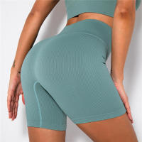 Pantalones cortos de yoga para mujer, leggings de cintura alta sin costuras para correr, entrenar, gimnasio - details 12