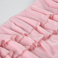 BUNO-lindo dulce Y2k falda rosa mujer Fairycore Grunge Pastel gótico falda de cinta Irregular ropa de calle estética falda de vacaciones - details 8