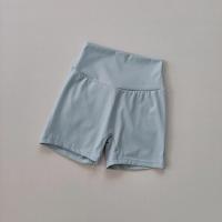 Pantalones cortos de Fitness sin costuras para mujer, cintura alta, color melocotón, con bolsillos, ajustados, deportivos, para correr, entrenamiento, baile, levantamiento de cadera - details 2
