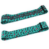 Bandas de resistencia con estampado de leopardo verde Para Fitness, conjunto de bandas Para levantamiento de cadera, Accesorios prácticos Para Yoga, Pilates, equipo de gimnasio en casa - details 1