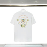 Camiseta deportiva de algodón puro para hombre, cuello redondo, estampado frontal, estilo informal para verano - details 1