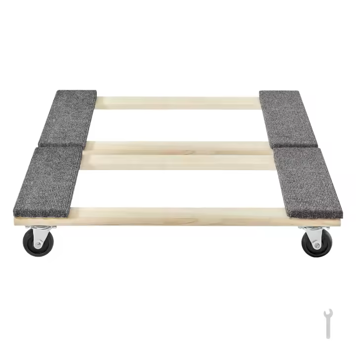SucceBuy Dolly para muebles, capacidad de carga de 1000 libras cada una, 2 paquetes, 18 x 30, 8 x 3 ruedas giratorias de PP, plataforma rodante móvil para muebles de madera dura resistente para artículos pesados, carrito móvil con ruedas - 1