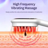 Masajeador eléctrico de cabeza, peine de crecimiento del cabello, láser infrarrojo, cuidado del cabello, terapia de luz roja, cepillo anticaída, vibración de alta frecuencia - details 5