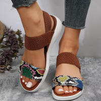 Sandalias de cuña para mujer, calzado moderno y cómodo, de verano - details 9