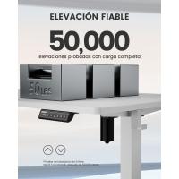 Escritorio Elevable Eléctrico Mesa Ajustable en Altura 120x60 cm Mesa de Oficina con Panel Inteligente de 4 Memorias Escritorio con Gancho para Mochila y Tablero Ensamblaje (Marrón Vintage) - details 15
