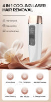 Vancostar-depiladora láser 3 en 1 para hombres y mujeres, máquina de depilación con refrigeración para rejuvenecimiento, eliminación de acné, 3 tamaños de luz, recortadora, uso doméstico, IPL - details 0