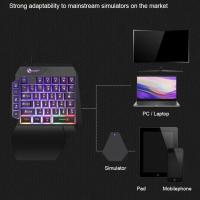 Mini teclado de una mano, teclado USB ultradelgado para juegos, retroiluminación con cable, Teclado mecánico para juegos, PC de escritorio - details 2
