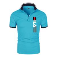 Polo con solapa estampada para hombre, Camiseta ajustada de manga corta, de negocios, informal, de alta calidad, a la moda, de v - details 8