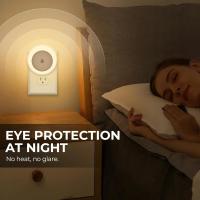 Luces LED nocturnas para uso doméstico, luz nocturna con enchufe en la pared, de anochecer a amanecer, con Sensor automático, pequeña y cálida, 0,5 W, 2 piezas - details 5