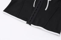 BUNO-Top informal plisado para mujer, camiseta sin tirantes con lazo y hombros descubiertos, moda diaria, ropa de calle para citas al aire libre, Y2K, Verano - details 8