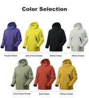 LNGXO Chaqueta Impermeable Unisex para Senderismo, Escalada y Camping Material de Poliéster - details 6