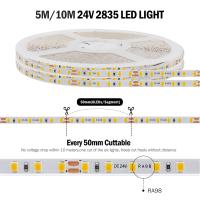 Tira de luces LED 24V 2835 5m 10m RA98 cinta Flexible a rayas de alto brillo 120LED 2700K 3000K 3500K 4000K 5000K 6000K iluminación del hogar - details 2