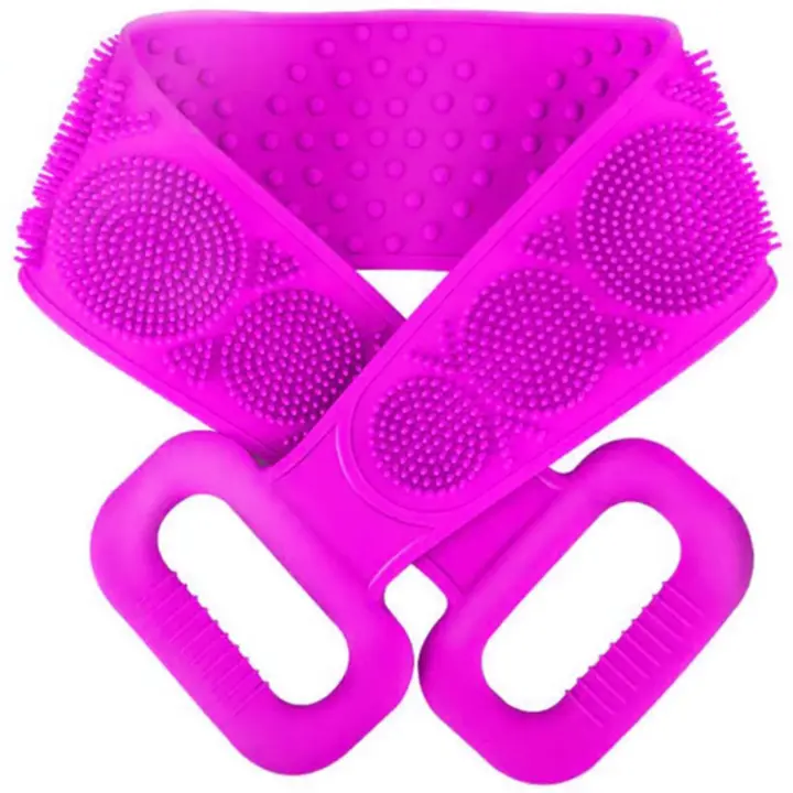 2 X Espalda para Ducha Fácil de Limpiar Exfoliar Cepillo de Baño Depurador de Cuerpo Femenino de Silicona - 1