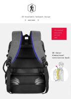 Mochila para portátil impermeable USB de expansión multifunción grande, negocios informales para hombres y mujeres, hombros de 17,3 pulgadas - details 6