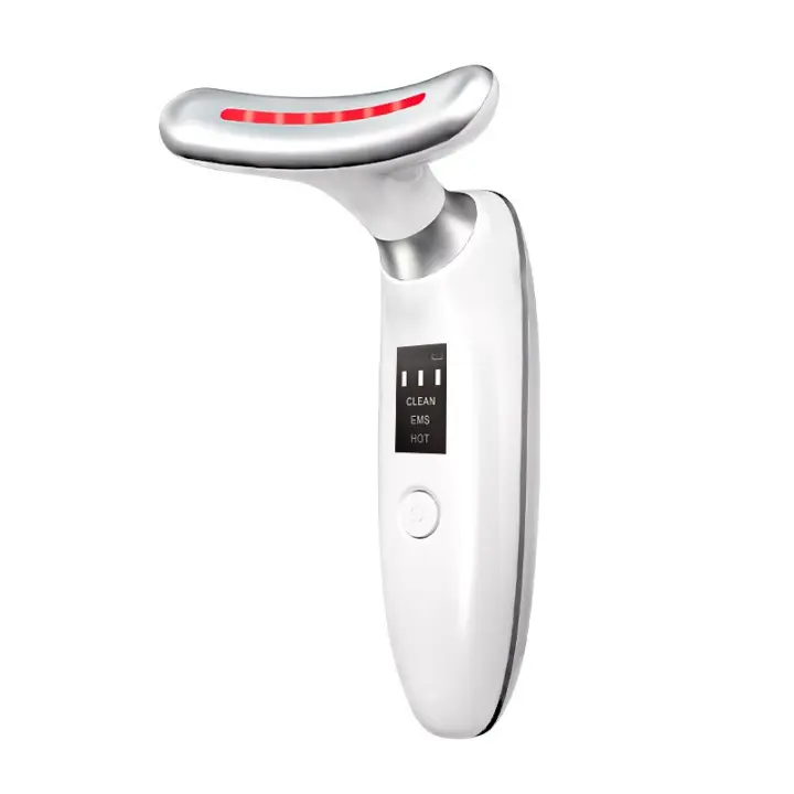 Nuevo producto desalinización pliegues nasolabiales cuello patrón levantamiento hogar facial luz colorida instrumento de belleza reafirmante introducción tratamiento cuello instrumento de belleza - 1