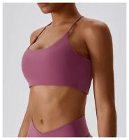 Sujetador Deportivo Sexy para Mujeres Top de Gimnasio Entrenamiento Correr Cruz Yoga Sujetador de Yoga Stretch Ropa Interior Fitness para Mujeres Material de Nylon Temporada Primavera/Verano - details 13