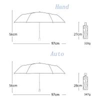 Paraguas de gato de dibujos animados de 3 costillas, protección UV, paraguas automático de protección solar para gatos, paraguas plegable ligero impermeable - details 0