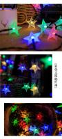 Guirnalda de luces solares para exteriores, luces LED impermeables alimentadas por energía Solar para Navidad, Patio, jardín, Patio, porche, decoración de boda - details 14