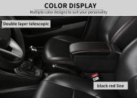 Caja de almacenamiento para Reposabrazos de consola central, portavasos y piezas de coche USB, para Suzuki Swift 2005-2023 - details 4