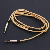 Macho de 3,5 mm a conector de 3,5 mm, enchufe chapado en oro, línea de altavoz trenzado de nailon, control de volumen, cable auxiliar, cable auxiliar para coche, cable de audio - details 8