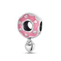 Encantos de Pulsera DIY 2023 Nuevo Series Rosa Donut Bead 925 Plata Esterlina 100% Para Pulsera Original de 3mm Joyería Hecha a Mano - details 1