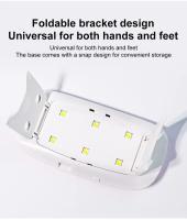 Mini secador de uñas portátil, lámpara de manicura UV de 6 LED, 6W, para uso doméstico, para secado de esmalte de uñas, con Cable USB - details 2