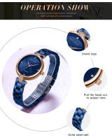 Reloj de Vestir con Diamantes para Mujer MINI FOCUS, Movimiento de Cuarzo Japonés, Resistente al Agua 30M, Brazalete de Acero Inoxidable, Elegante Reloj de Pulsera Analógico - details 5