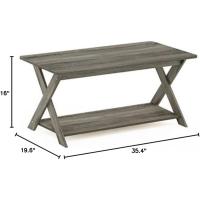 Mesa de Centro, Madera de ingeniería, Roble Francés, 89,9 (L) x 40,6 (A) x 49,8 (F) cm - details 8