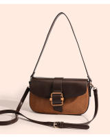 Bolso de hombro retro con diseño de nicho, bolso de axilas con contraste de empalme mate, bolso de mensajero versátil de alta gama de gran capacidad - details 10