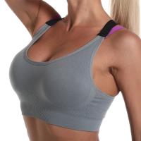 Sujetador deportivo de impacto transpirable sin costuras para mujer, ropa interior femenina de realce, bralette deportivo para gimnasio, Yoga y Fitness - details 2