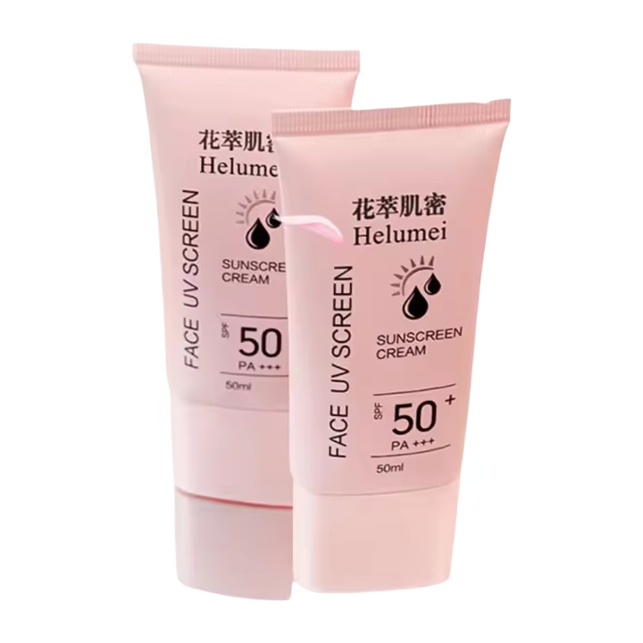 Crema de protección solar para blanqueamiento facial y corporal, 50g, SPF50 +, refrescante, resistente al agua, Protector UV, corrector, hidratante, iluminador, cuidado facial - 1