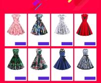 Lace patchwork summer women a line elegant vintage party dress with belt - details 110