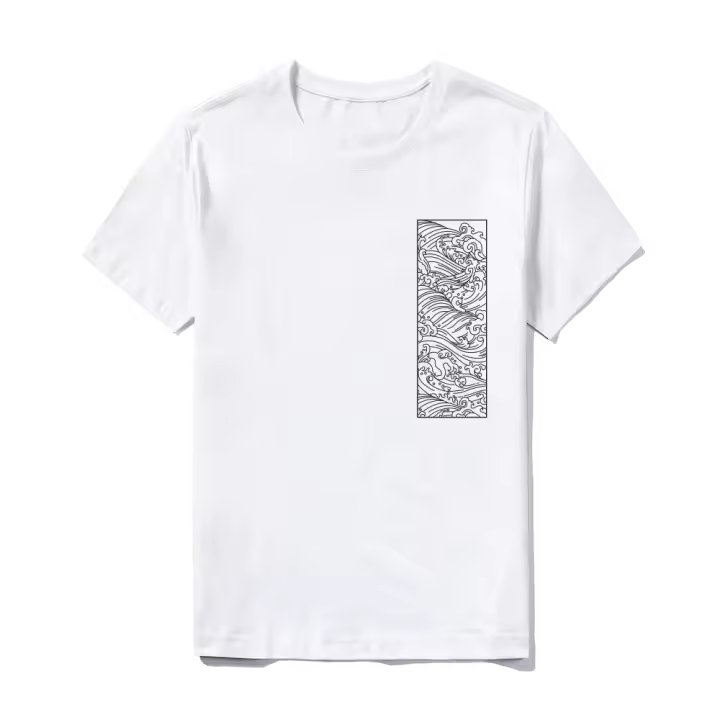 Camiseta de Algodón Blanco con Estampado 100% Algodón Premium Suave y Transpirable para Hombres en Verano - 1