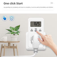Medidor de energía Digital, vatímetro, toma de voltaje, consumo de energía, vatios, CA 230V, 16A, Analizador de electricidad, probador de Monitor - details 6