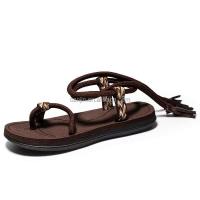 Sandalias de verano para hombre tejidas japonesas romanas de alta calidad 2025 con cuerda, diseñador de moda informal, precio bajo - details 6