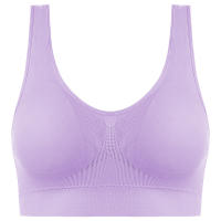 Sujetador deportivo de color sólido para mujer, top de fitness, gimnasio, yoga, entrenamiento atlético, suave, acolchado - details 33