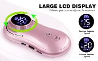 Máquina pulidora de uñas con pantalla LCD, herramienta recargable para manicura, portátil, 35000RPM - details 1