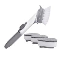 Juego de limpieza de cocina con dispensador de jabón de cabezal extraíble 2 en 1 con mango largo y cepillo para lavavajillas - details 7