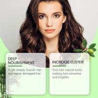La mascarilla de aceite de ricino mejora el cabello seco y encrespado, hidrata, suaviza y cuida el cabello. - details 5