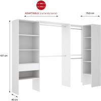 dos columnas y zona barras Natural 187 cm (Alto) x 248 cm (Ancho) x 80 cm (Prof.) - details 4