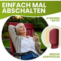 Sillas de Jardín Plegables de Aluminio con Respaldo Alto Ajustable 7 Posiciones, Apoyabrazos Transpirables, Portátiles, Silla de Camping para Jardín y Terraza - details 39